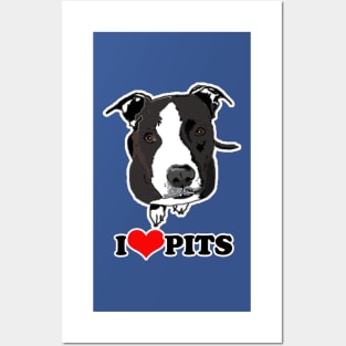 I Love Pit Bulls Posters and Art